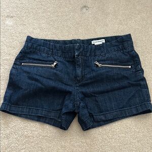Club Monaco dark wash soft denim shorts size 0